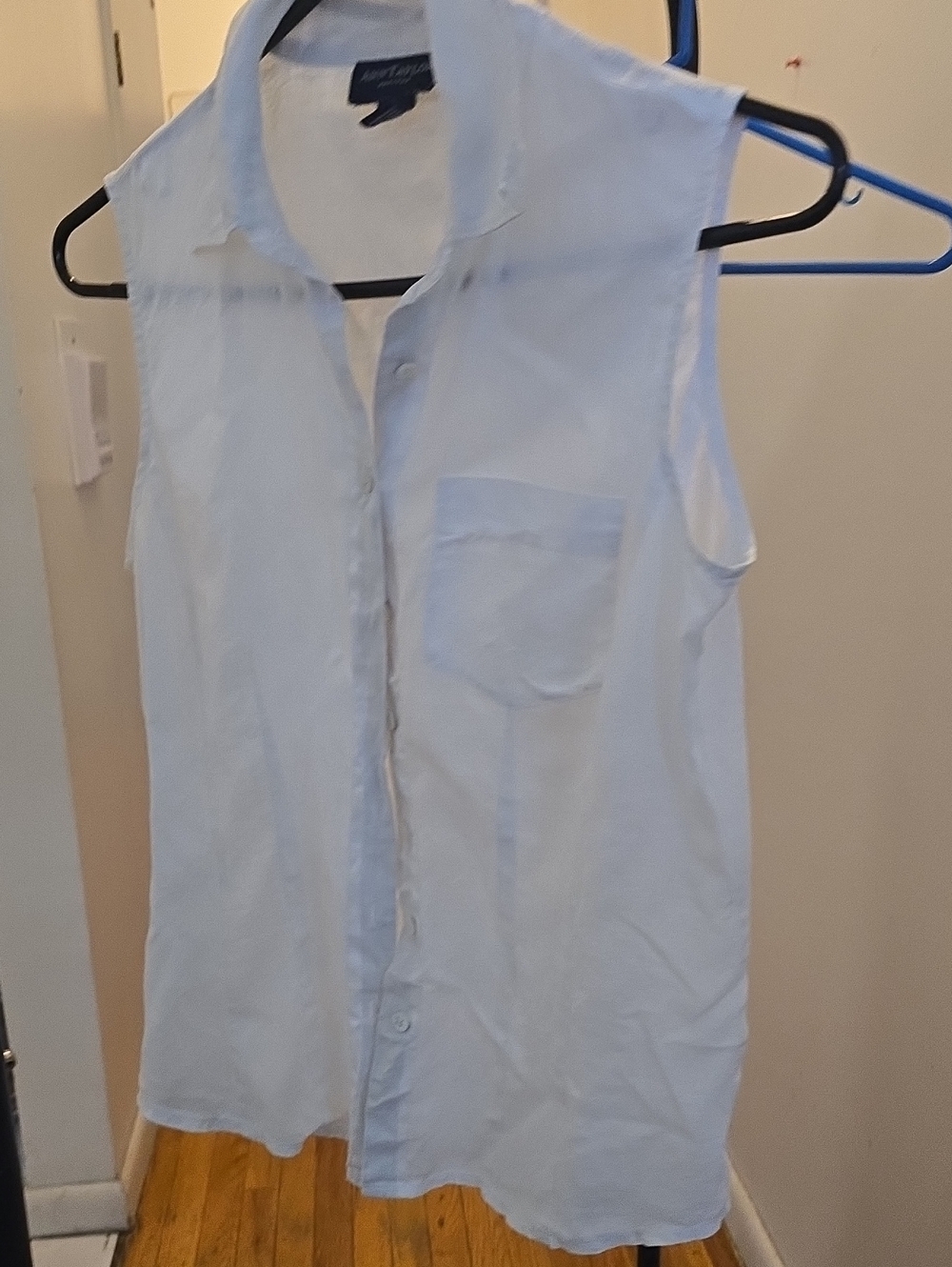 Ann Taylor Petites White Linen Top